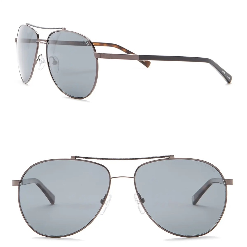 Aviator 57mm Metal Frame Sunglasses TED BAKER